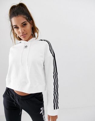 adidas Originals cropped hoodie in 