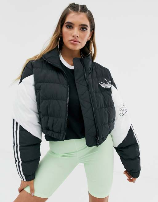 Adidas originals store cropped puffer