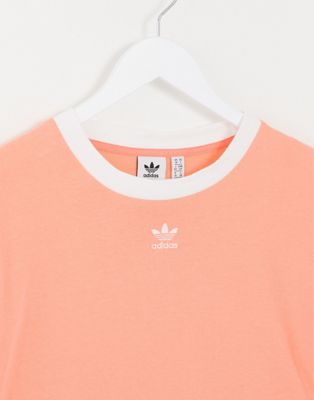 adidas Originals cropped trefoil t-shirt in pink | ASOS