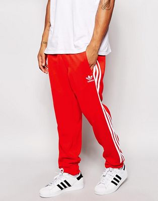 mens adidas red tracksuit