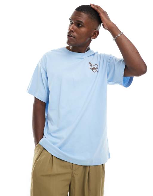 adidas Originals cupid graphic t-shirt in blue