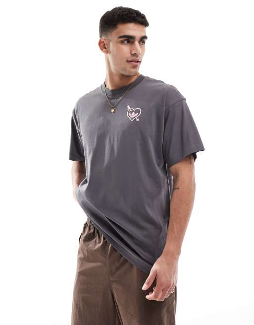 adidas Originals cupid graphic t-shirt in grey