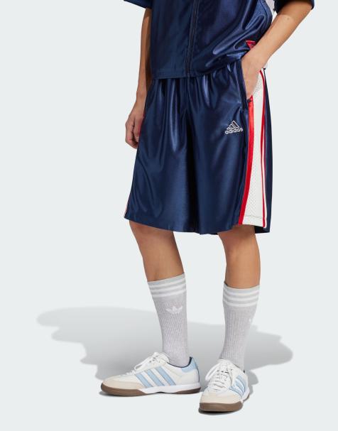 adidas Originals – Cutline – Indigoblå shorts - view 1