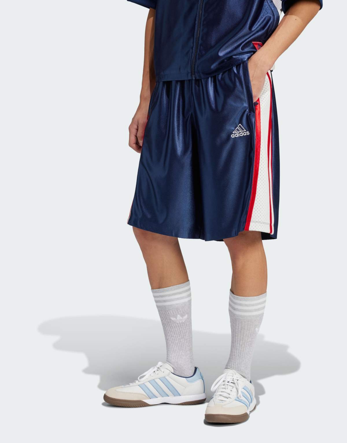 adidas Originals Cutline shorts in night indigo