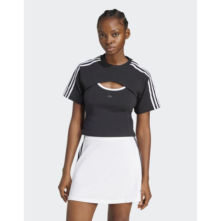 Tシャツ・カットソー ADIDAS CUTOUT CALI TEE 5FT1732 adidas Originals Cutout Cali T-Shirt Women's Sports Casual
