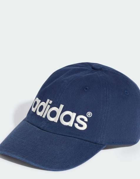 adidas Originals czapka baseballowa typu dad z pranej tkaniny twill w kolorze granatowym - view 1