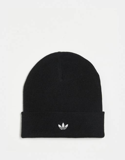 adidas Originals – Czarna czapka beanie z logo Trefoil