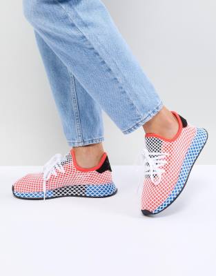 adidas deerupt blanche et rouge