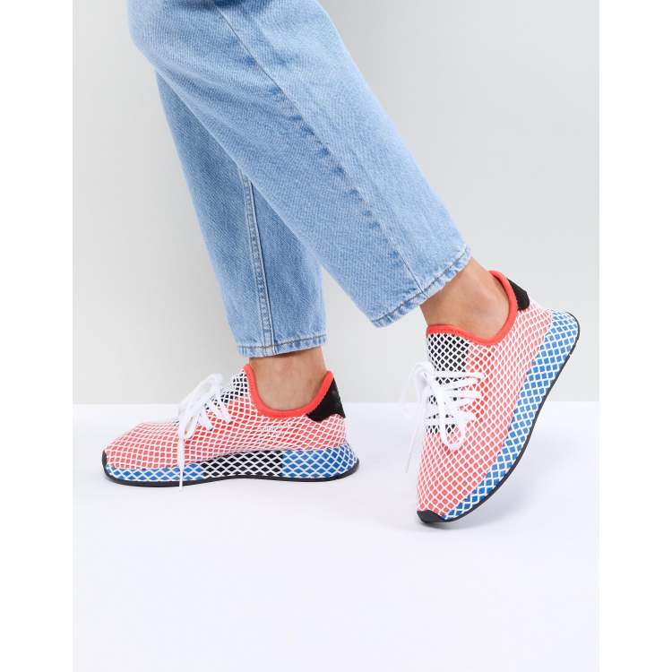 Adidas deerupt shop blanche et rouge