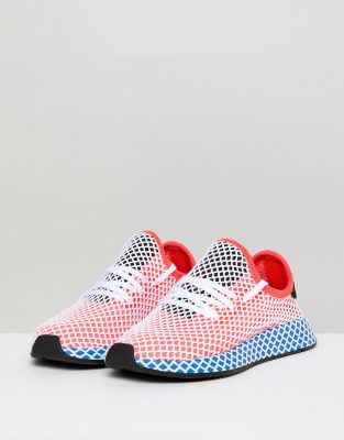 adidas deerupt bleu rouge