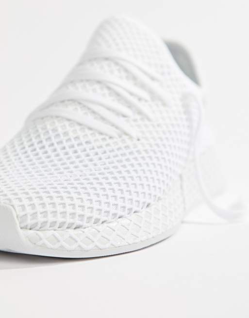 Adidas Originals Deerupt Runner Sneakers In White Cq2625 Asos