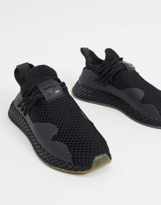 Adidas originals best sale deerupt black