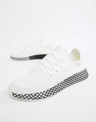 adidas deerupt bianche strisce oro