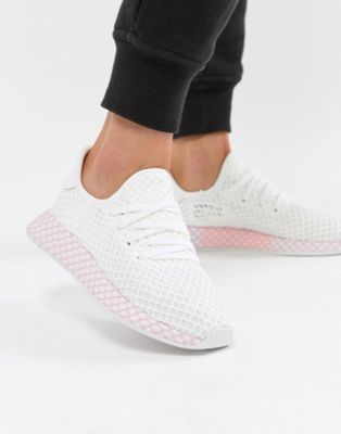 adidas Originals - Deerupt - Sneakers bianche e lilla | ASOS