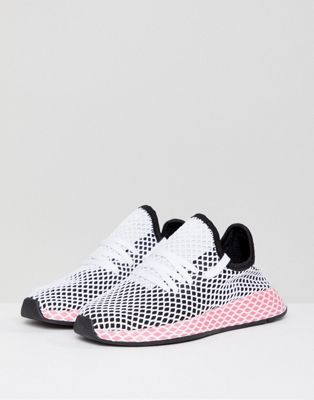 adidas Originals - Deerupt - Sneakers color nero e rosa | ASOS