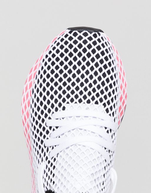 adidas Originals Deerupt Sneakers color nero e rosa