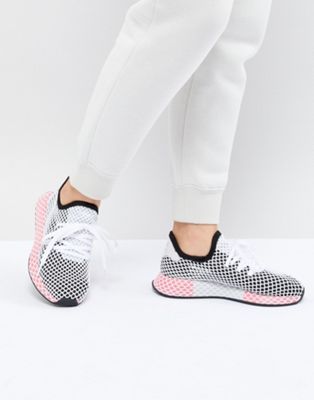 adidas deerupt pink and white