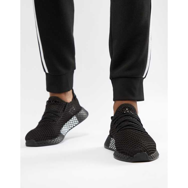 Adidas men's deerupt black sale