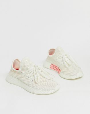 adidas deerupt white pink