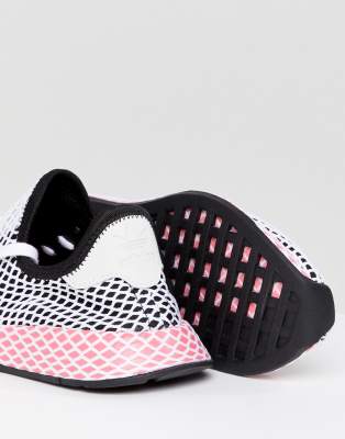 adidas black deerupt trainers