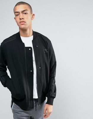 adidas originals black bomber jacket