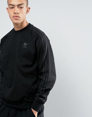 adidas black crew neck sweatshirt