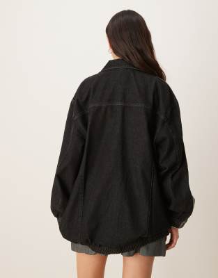 adidas Originals demin track top in black