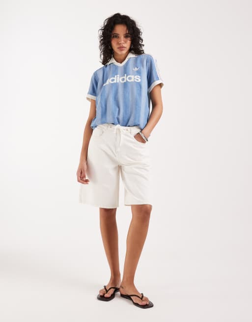 adidas Originals – Denim-Fußballoberteil in Blau, 2 von 4