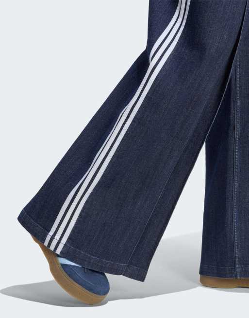 adidas Originals Denim-Hose mit Falten und weitem Bein in Indigo-Denim, 5 von 7
