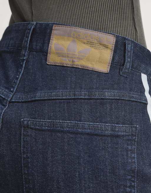 adidas Originals Denim-Hose mit Falten und weitem Bein in Indigo-Denim, 6 von 7