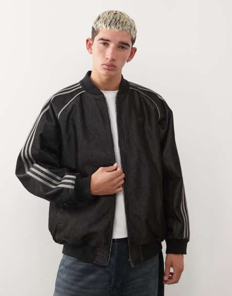 adidas Originals - Denim jack in zwart - view 1