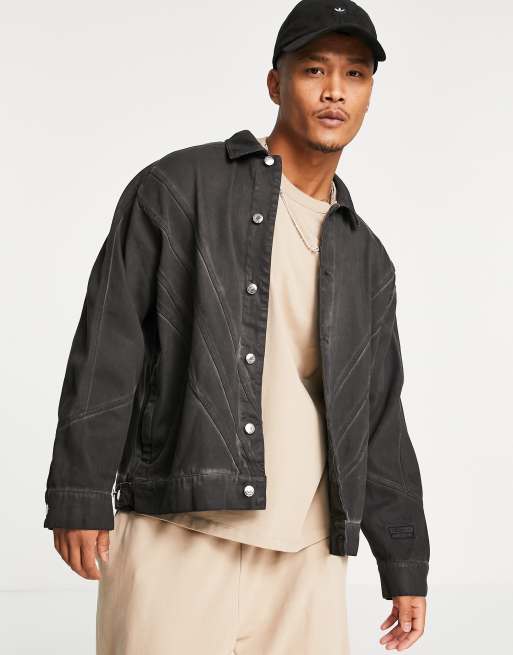 Adidas denim jacket on sale mens