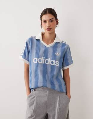 Adidas Originals Denim Jersey In Blue