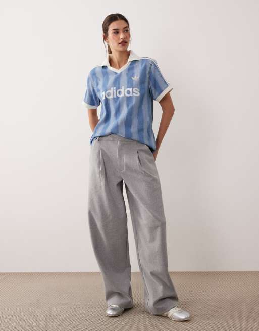 adidas Originals denim jersey in light blue