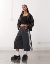 adidas Originals Firebird utility jorts in stone khaki | ASOS