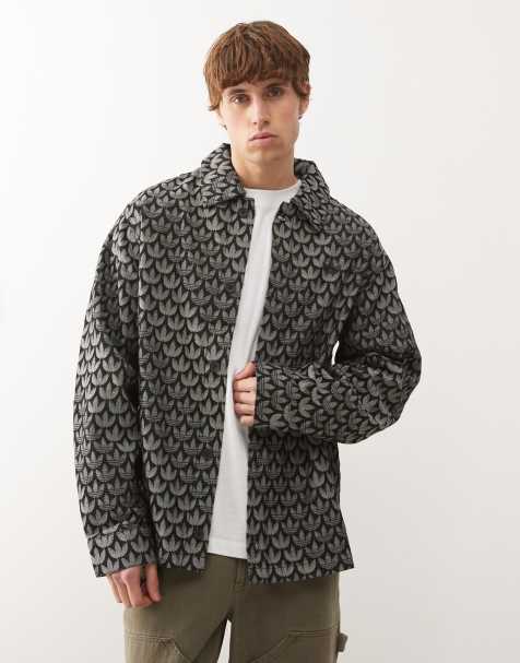 adidas Originals Denim monogram shirt in black - view 1