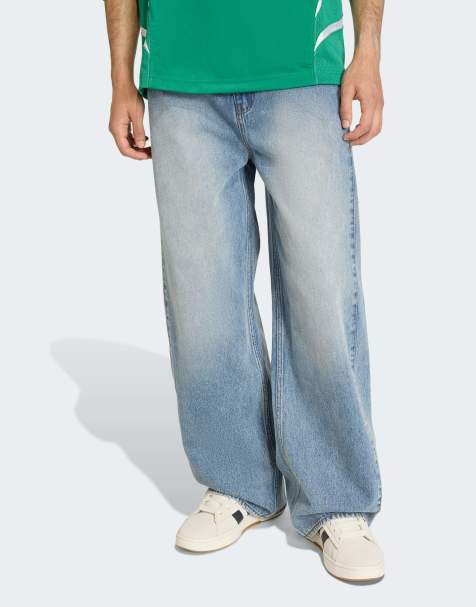 adidas Originals Denim pants in indigo denim