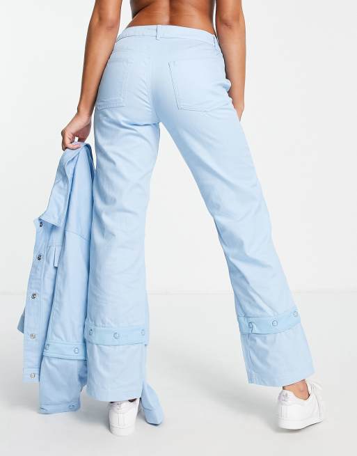 Adidas Women's DENIM PANT in Clear Blue adidas