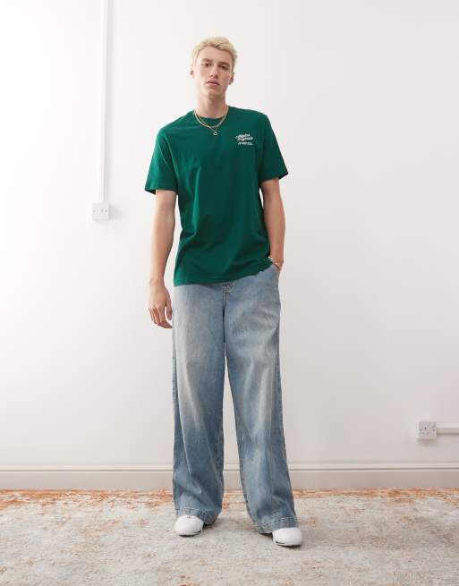 adidas Originals diner graphic t-shirt in green