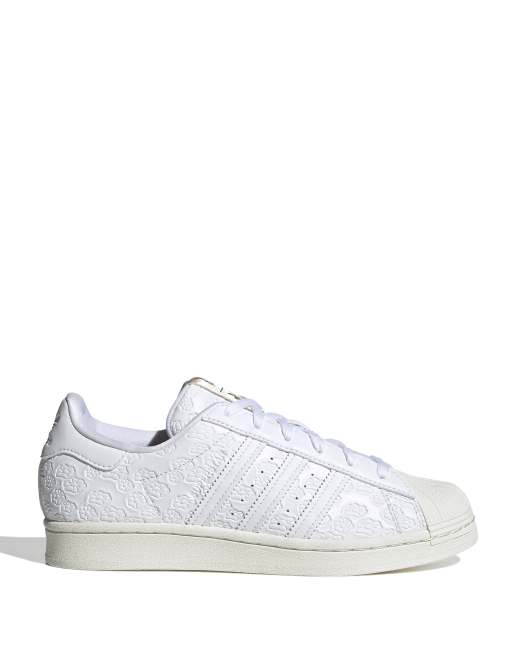 adidas Originals Disney Superstar trainers in white