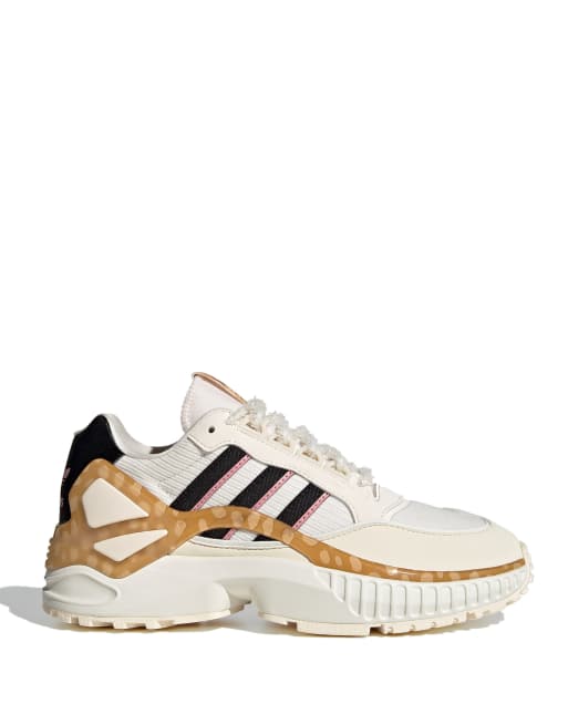 adidas Originals Disney ZX Wavian trainers in beige