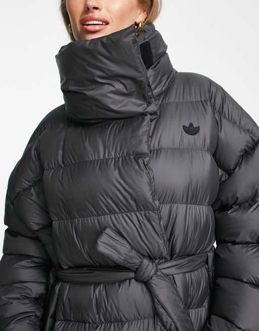 Adidas long puffer jacket women's sale