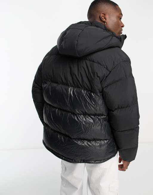 Black long on sale puffer jacket mens