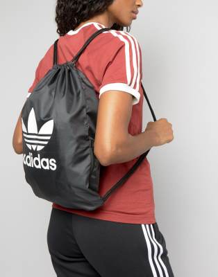 adidas trefoil drawstring bag