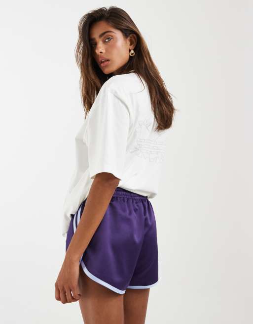 adidas Originals Dreistreifen-Sprinter-Shorts in Lila, 5 von 5