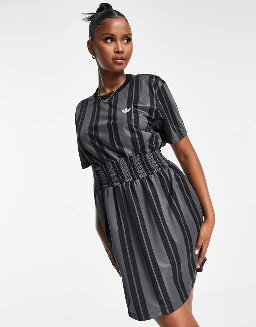 adidas Originals dress in grey stripe