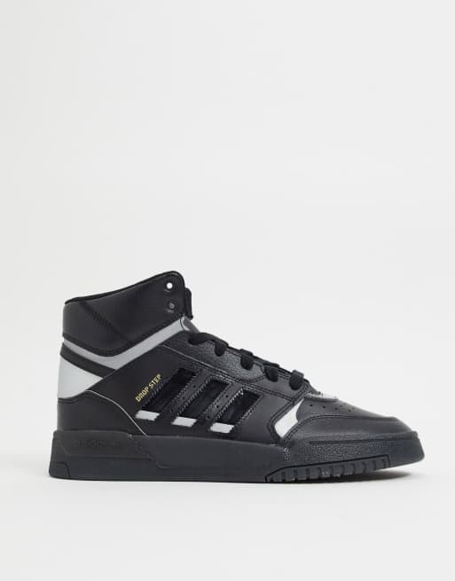 adidas Originals Drop Step hi-top sneakers in black | ASOS