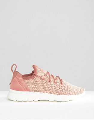 adidas originals dusky pink zx flux adv trainers