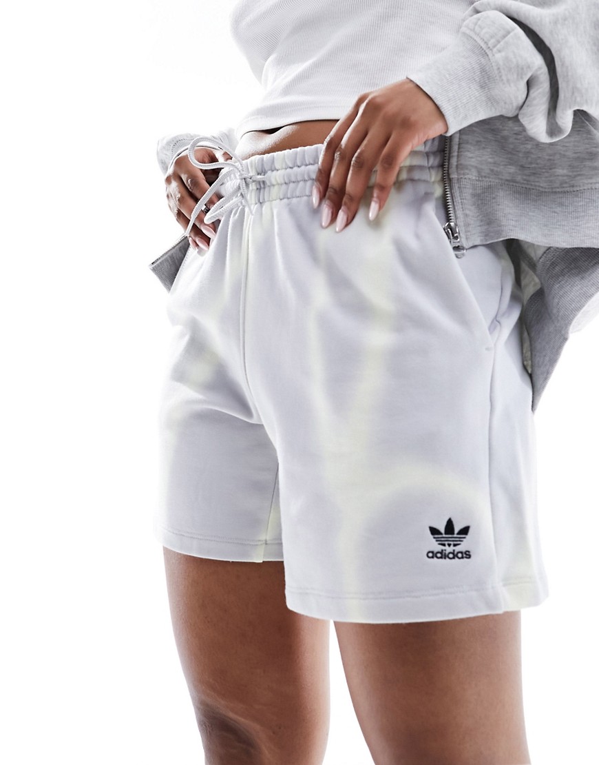 adidas Originals Dye allover print Sweat shorts in grey