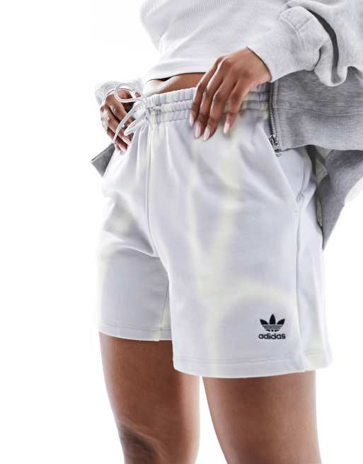 adidas Originals Dye allover print Sweat shorts in grey ASOS